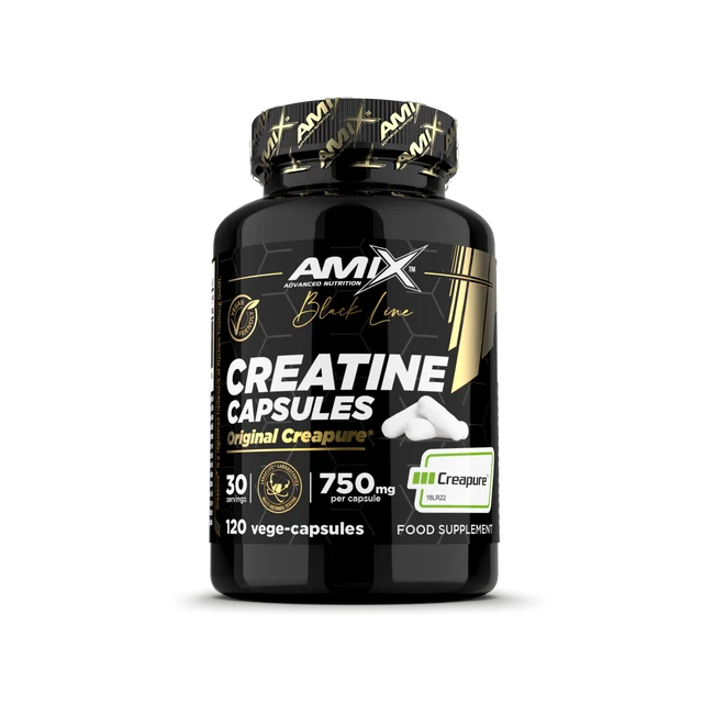 Amix™ Creatine Creapure® Capsules – Black Line