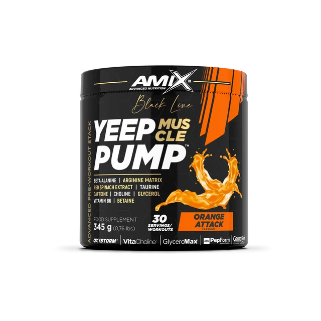 Amix YEEP-Pump Black Line con Cafeína 345 g