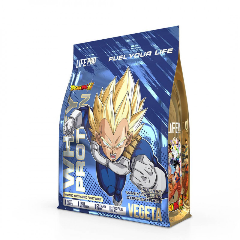 Life Pro Whey Dragon Ball Super Edición Limitada Vegeta 900 g