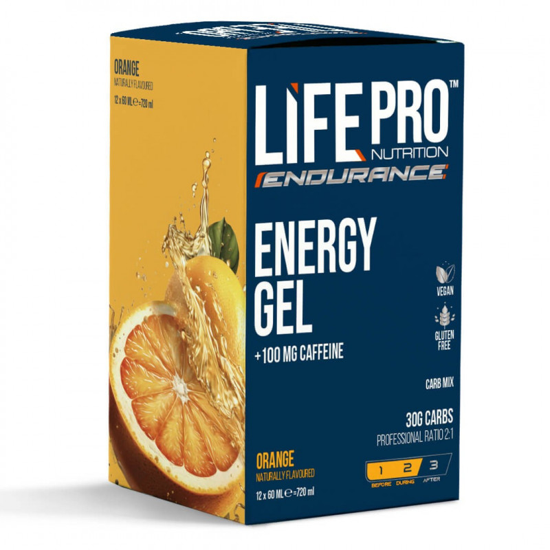 Life Pro Endurance Caffeine Energy Gel 12x60 ml