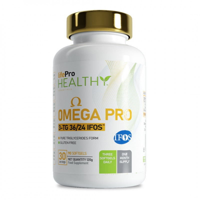 Life Pro Omega 3 Pro IFOS TG36/24 90 Softgels
