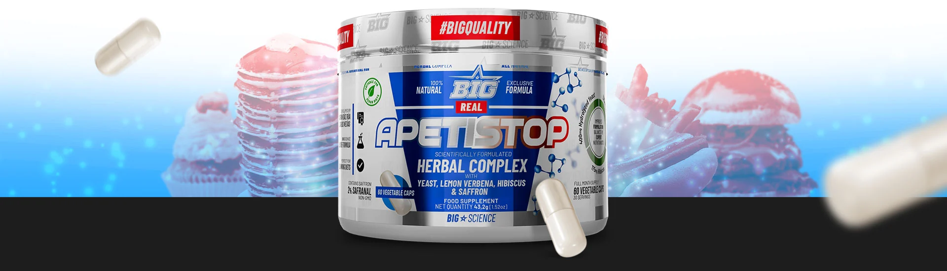 BIGscience® REAL APETISTOP 60 cápsulas - Imagen 2