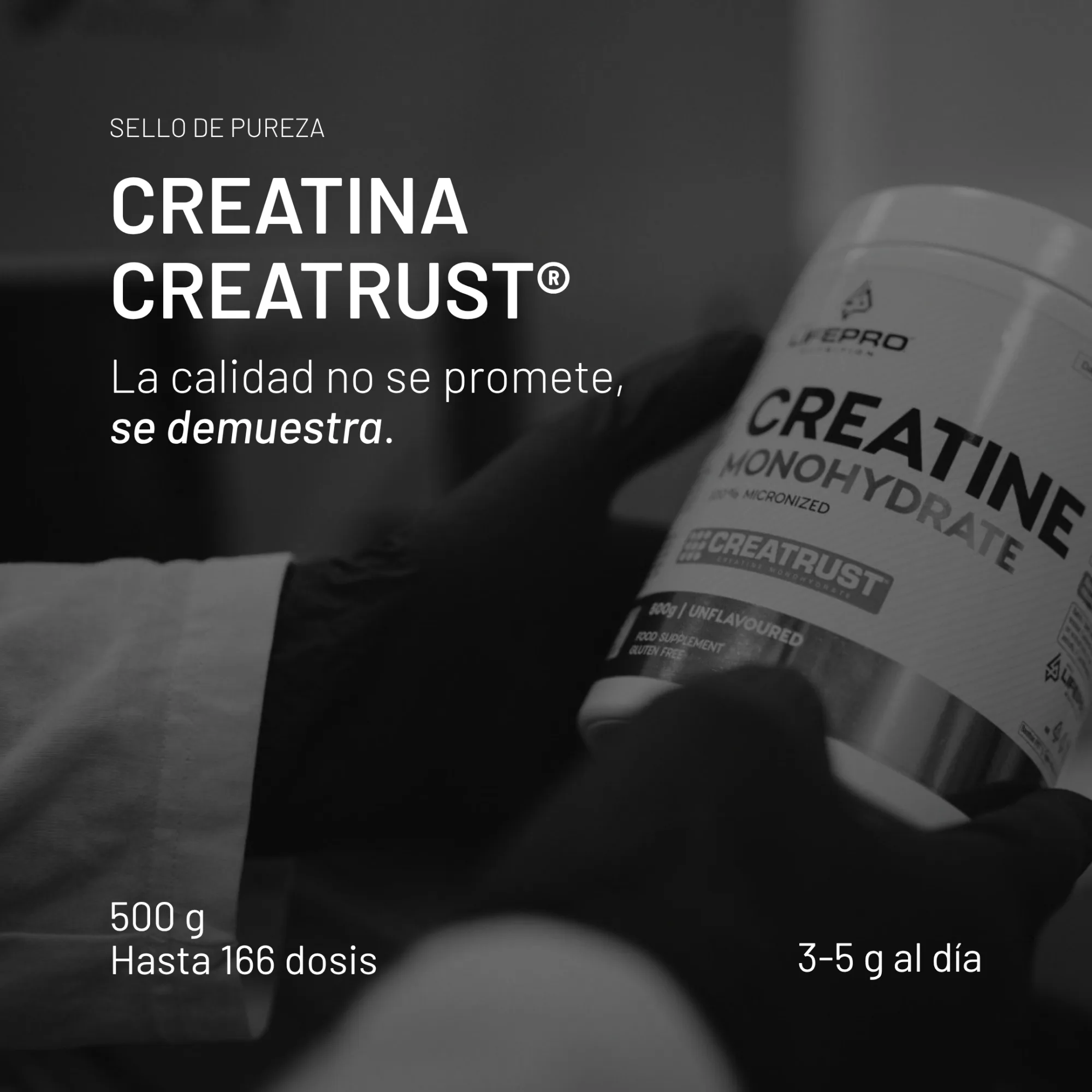 LIFE PRO CREATINE CREATRUST® 500 g - Imagen 2